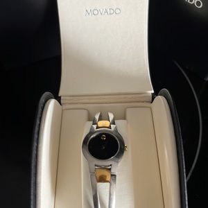 Movado 2 tone bracelet watch